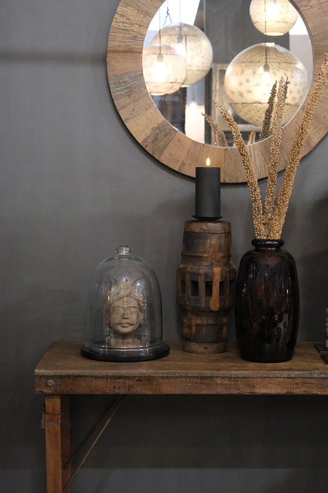 Trademark Living Shape glasvase M - chokolade