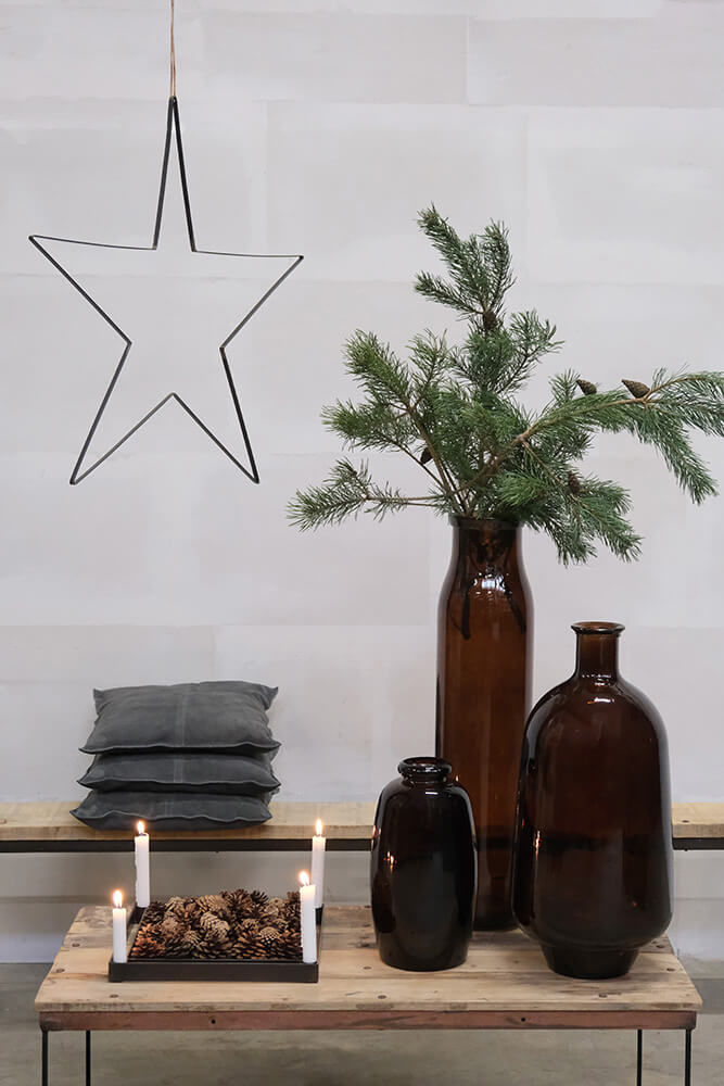 Trademark Living Shape glasvase M - chokolade