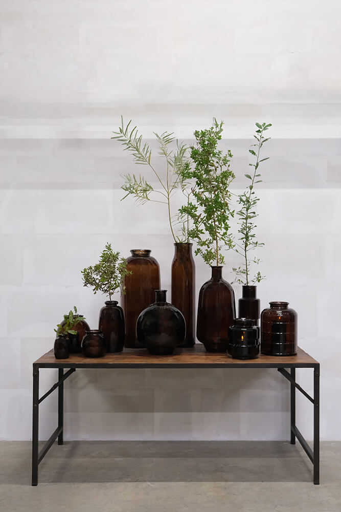 Trademark Living Shape glasvase M - chokolade