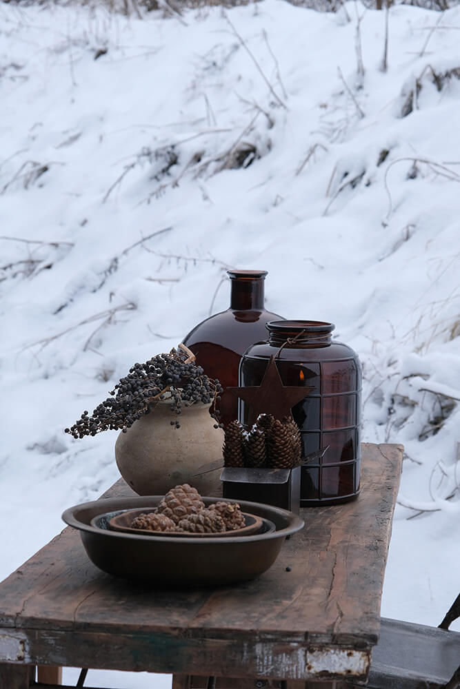 Trademark Living Steve glasvase - chokolade