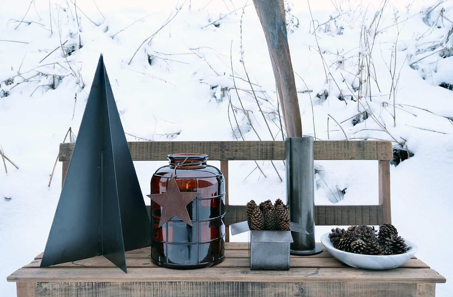 Trademark Living Steve glasvase - chokolade