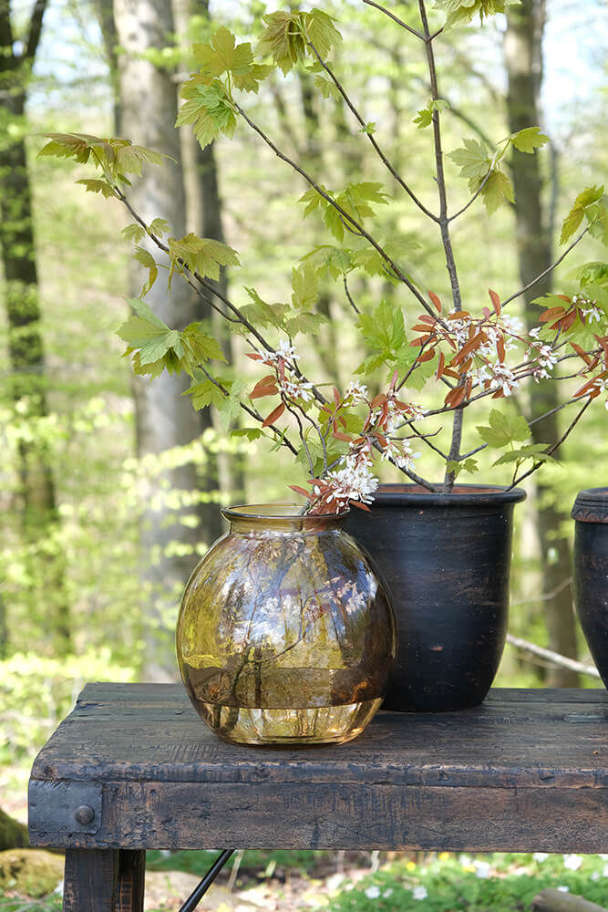 Trademark Living Winslet glasvase M - røgfarvet