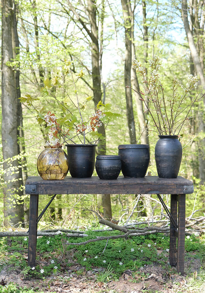 Trademark Living Winslet glasvase M - røgfarvet