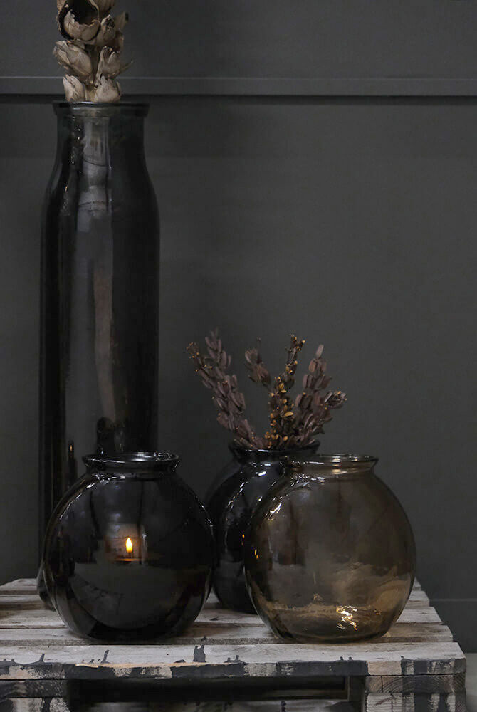 Trademark Living Winslet glasvase M - røgfarvet