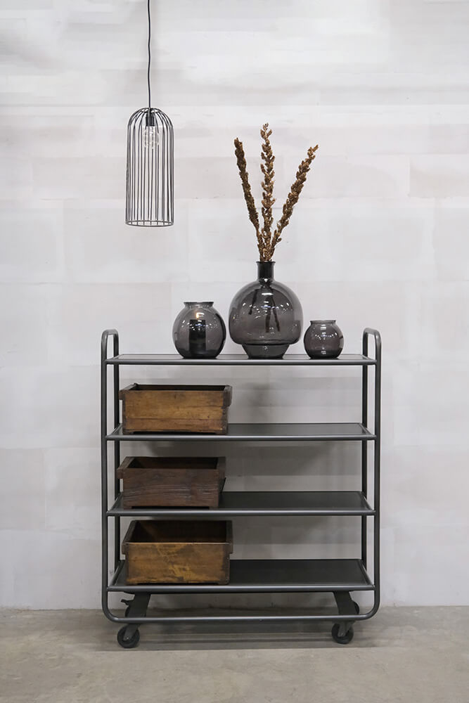 Trademark Living Winslet glasvase M - grå