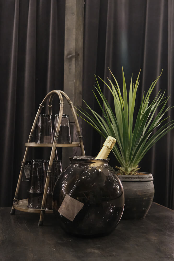 Trademark Living Winslet glasvase M - grå