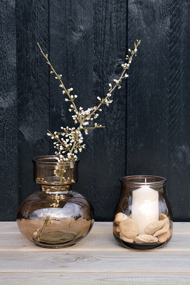 Varemærke Living Roberts vase S - røgfarvet