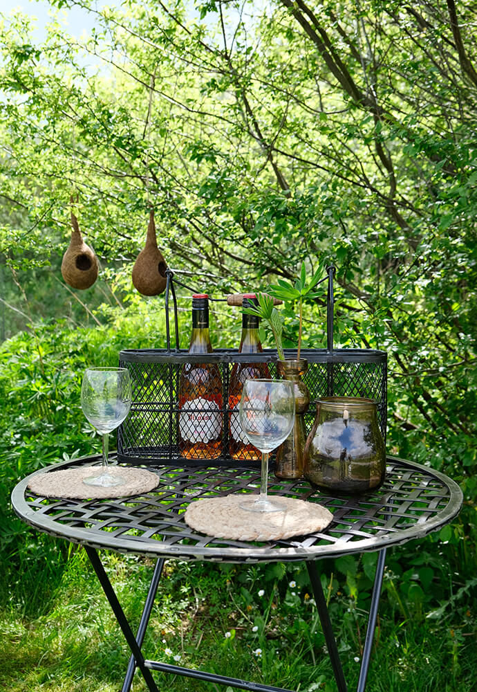 Trademark Living Dias vase - røgfarvet