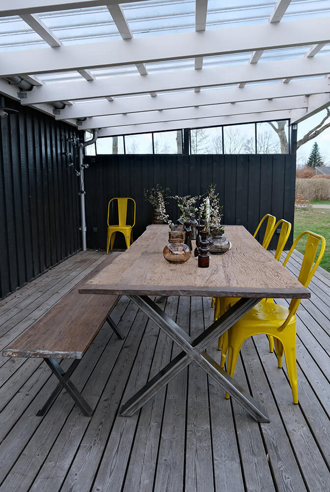 Trademark Living Living spisebordsstol med høj ryg - antikgul