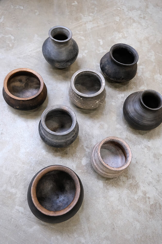 Trademark Living Gammel lerpotte på metalring
