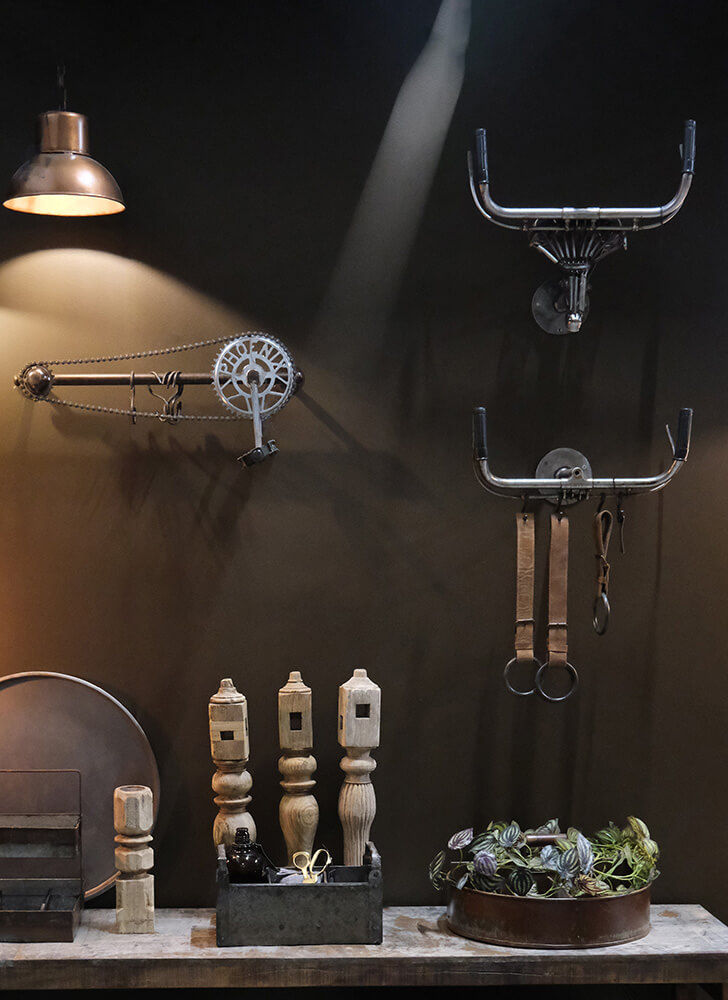 Trademark Living Travis knag af gammel cykelstyr