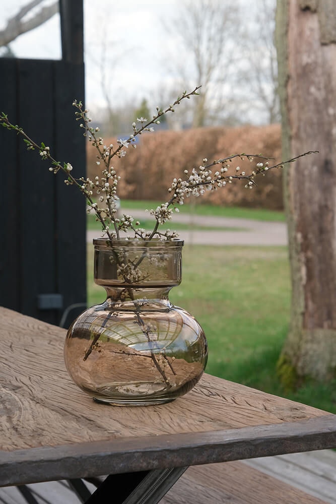 Trademark Living Roberts vase L - røgfarvet