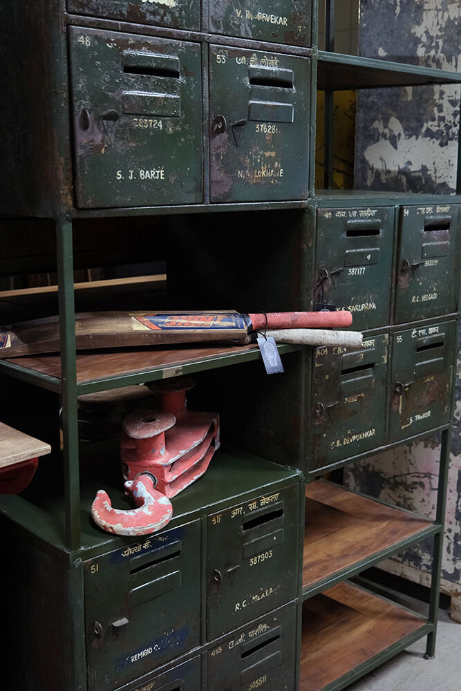 Trademark Living Vintage skibstalje med dobbelte spolehjul