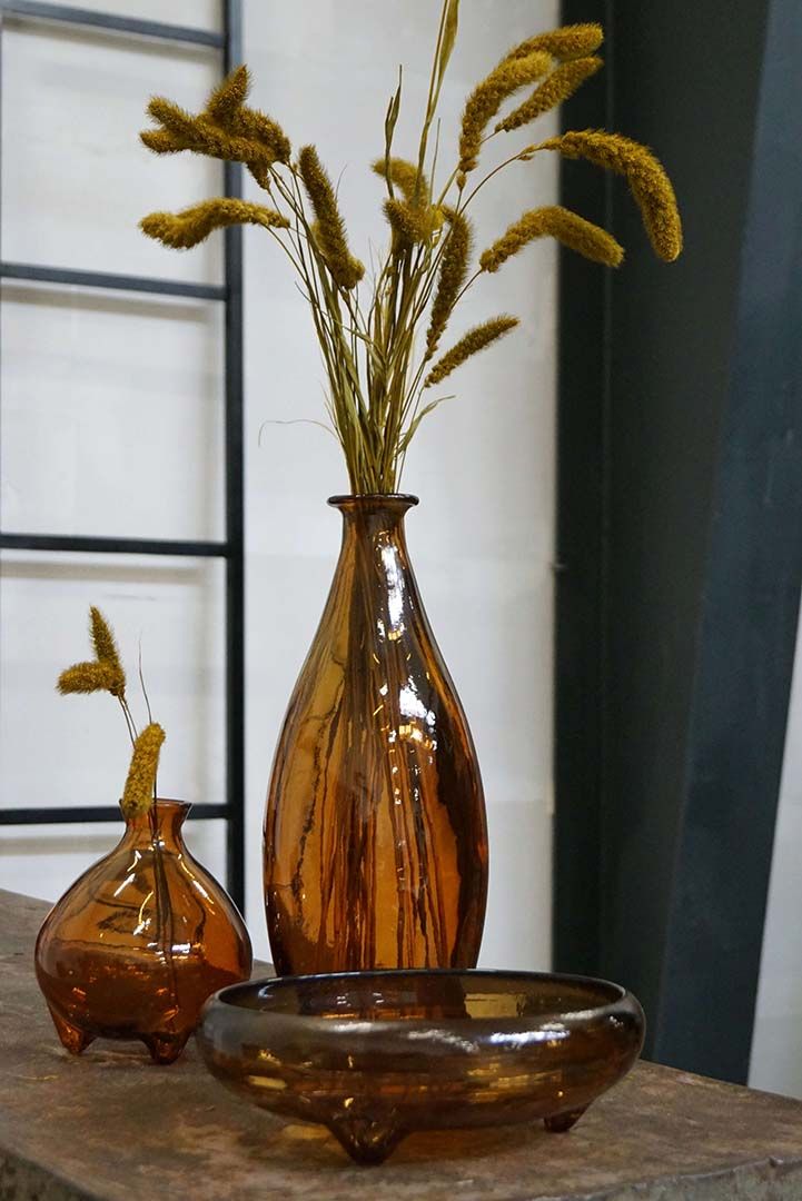 Trademark Living Melvin glasvase - mørk rav