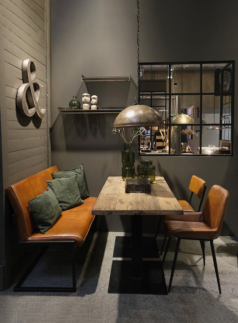 Trademark Living New York vindue med glas - kvadratisk