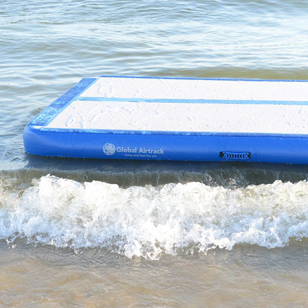 Global Airtrack Play 150x400 cm blå/grå