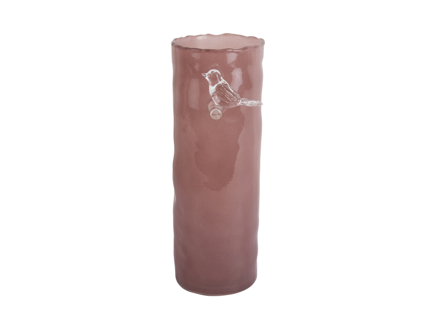 Present Time Vase Bird On Branch stor blød pink