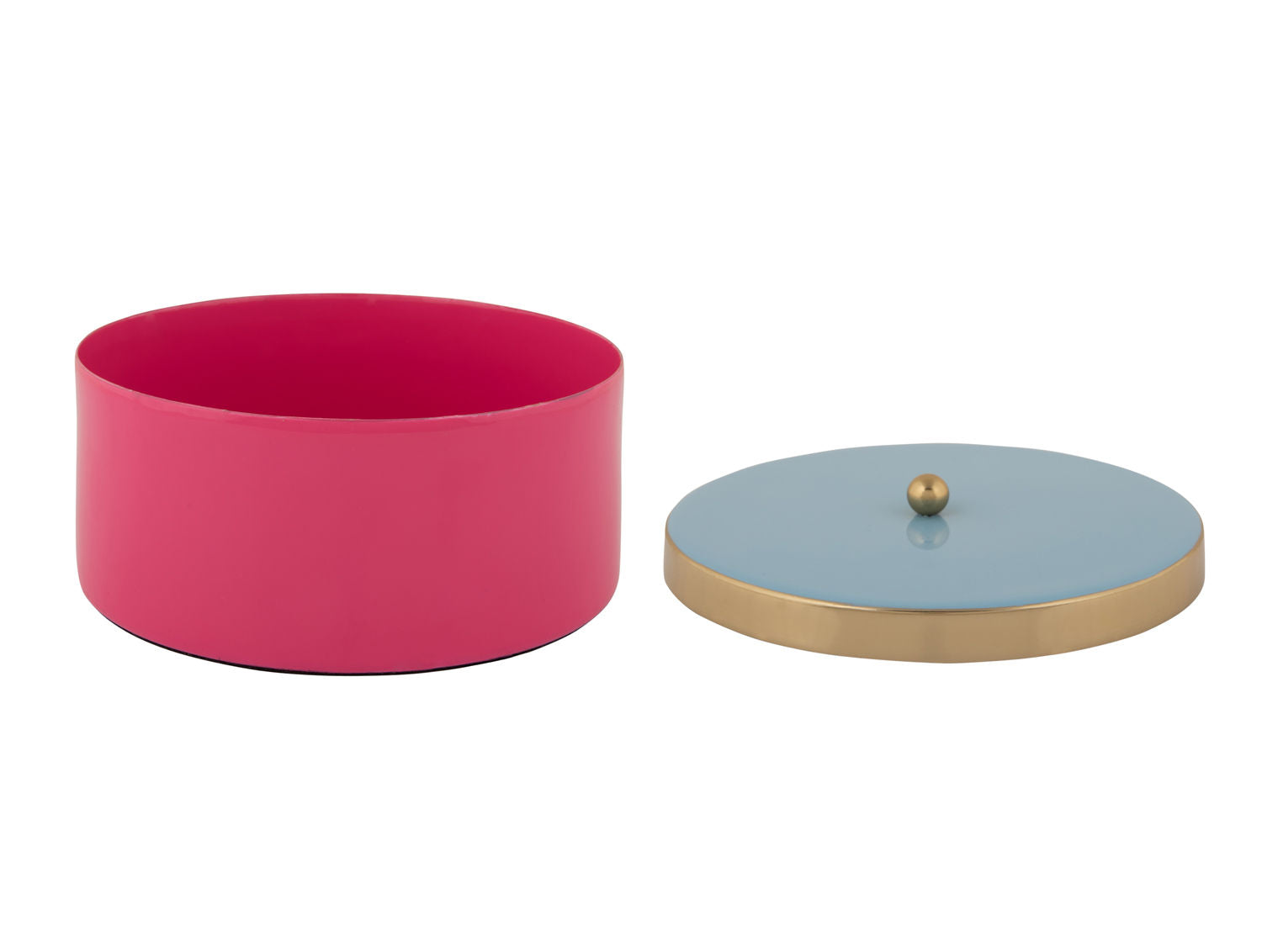 Present Time Opbevaringsboks Dobbelt Funky medium lys pink m. blød blå
