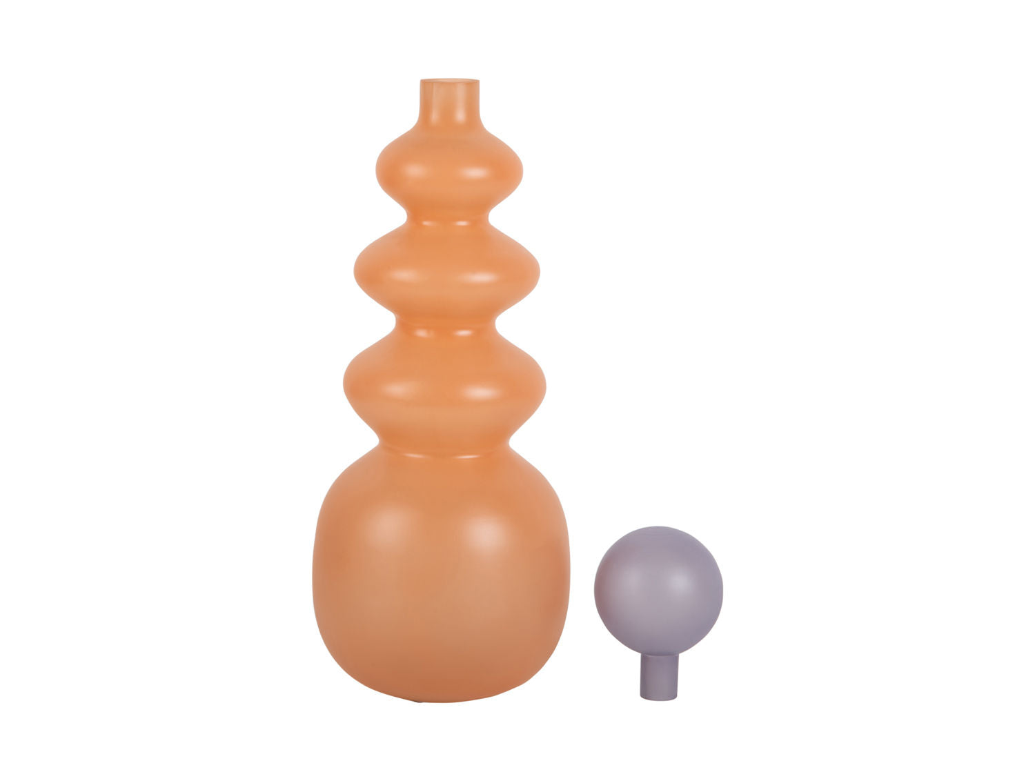 Present Time Vase Alegre Anillo stor ferskenappelsin m. blød lilla