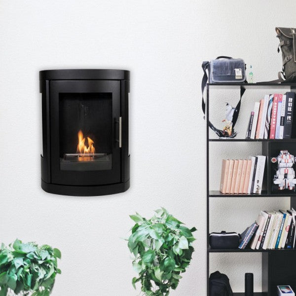 Oregon væghængt bioethanol brændeovn 48x63x28,6 cm 1,2L