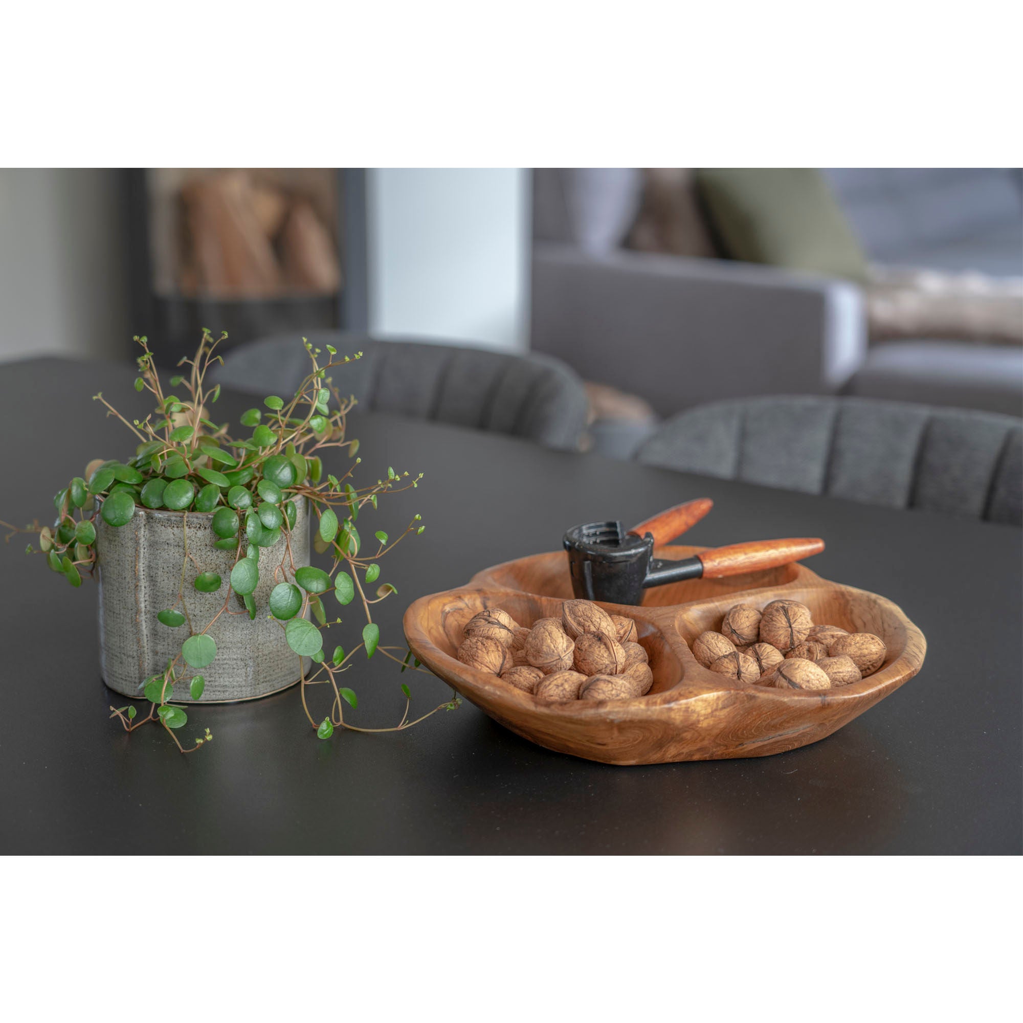 House Nordic Nola Teak Skål