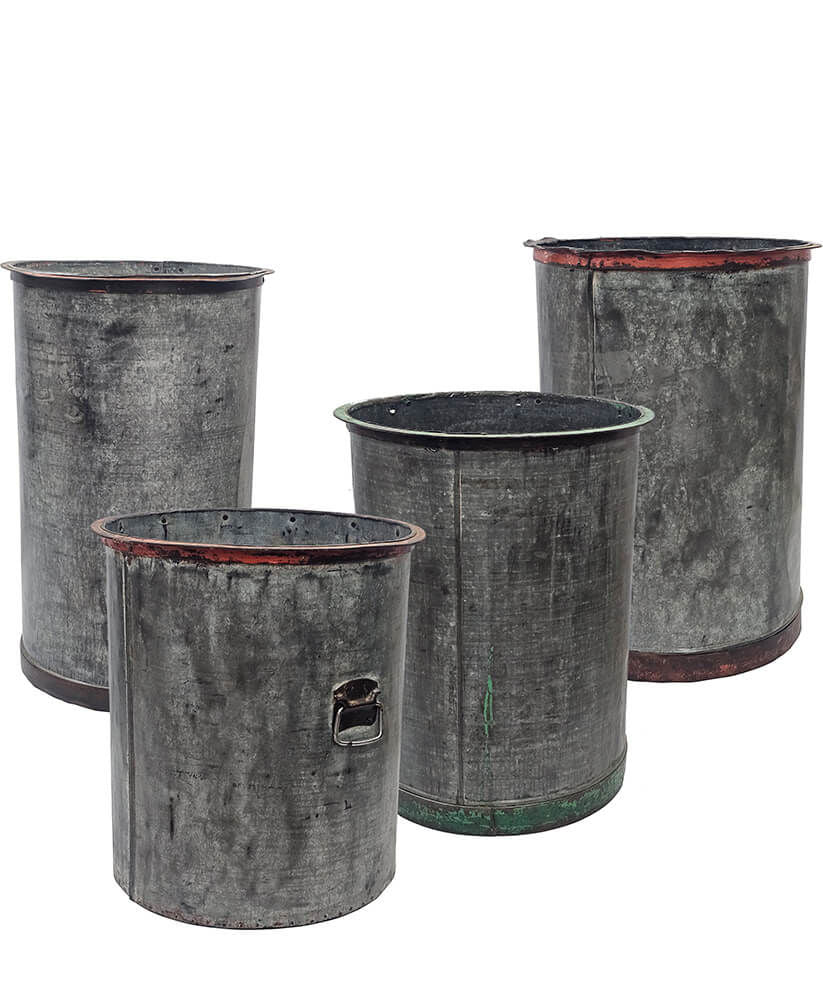 Trademark Living Gamle vandtønder i jern