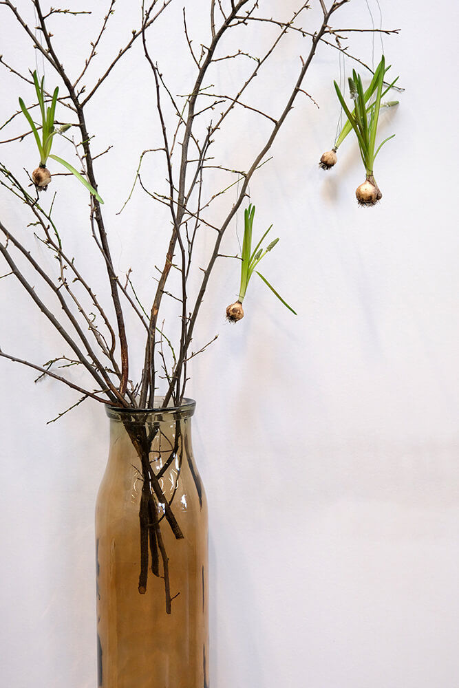 Trademark Living Lawrence gulvvase -røgfarvet