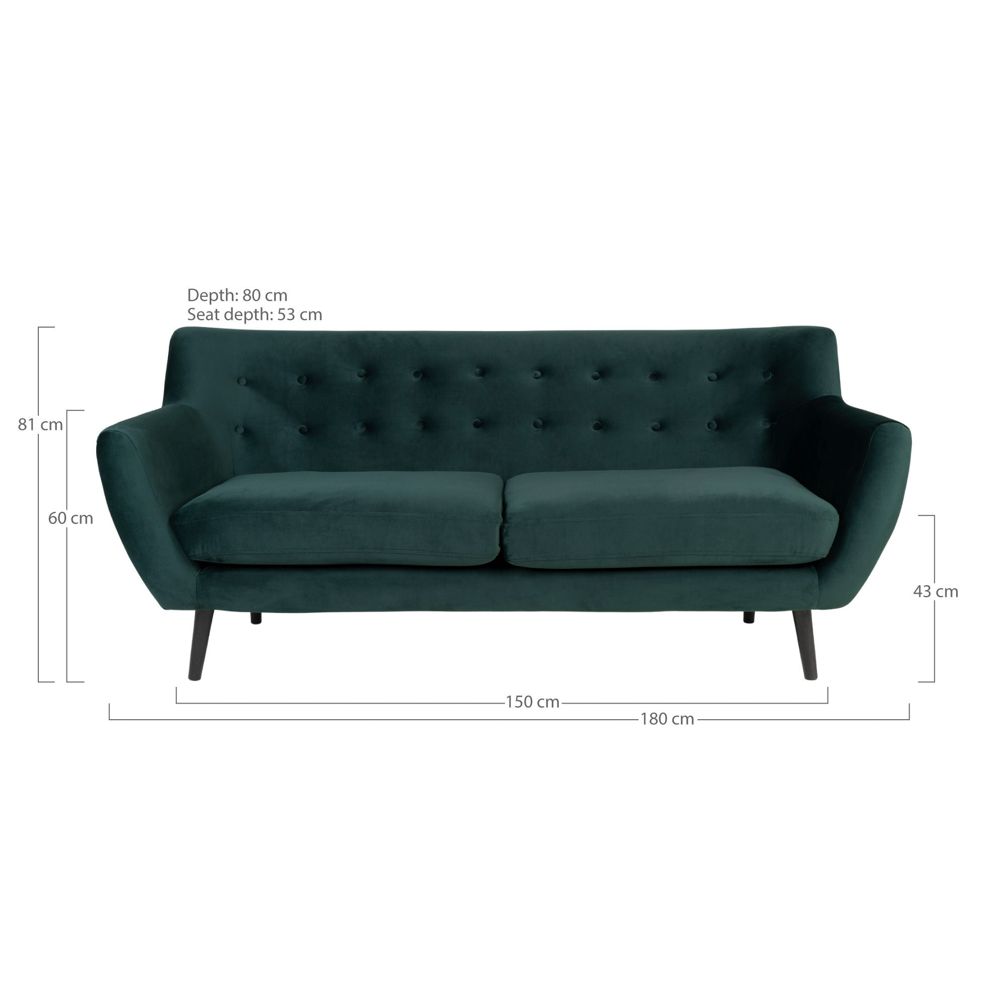 House Nordic Monte 3 Personers Sofa