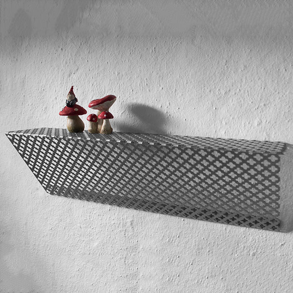 Hylde skrå stål kløverblad 49 cm