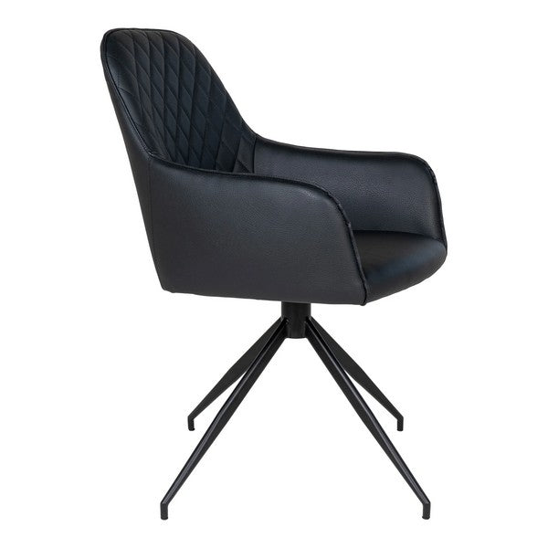 Harbo stol med drejefod sort 89x56x47 cm