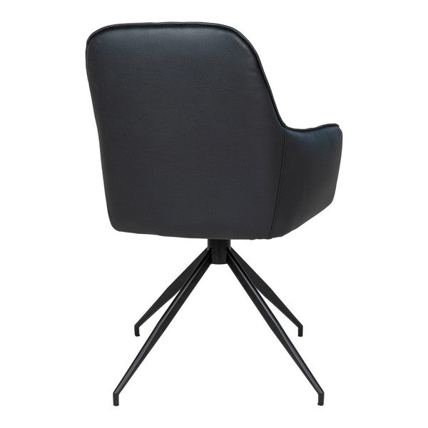 Harbo stol med drejefod sort 89x56x47 cm