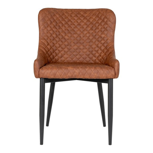 Boston vintage brun med sorte ben 82x52x46 cm