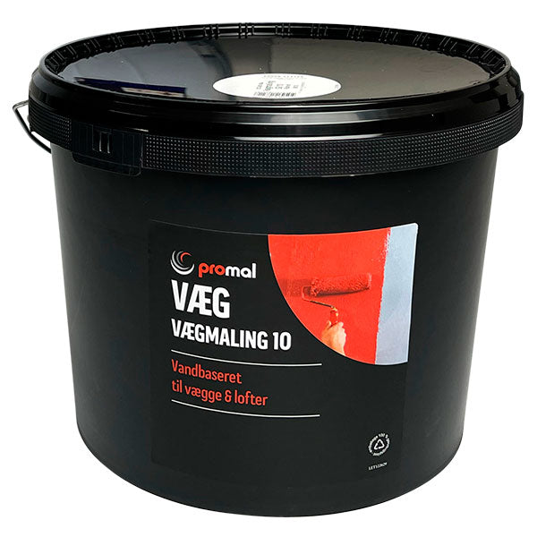 Promal Vægmaling glans 10 - 10 liter Råhvid RAL 9010