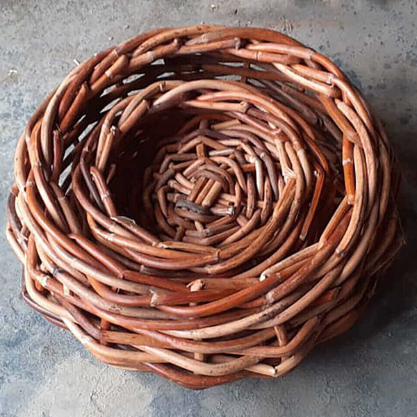 Rund Rattanbowle sæt m 3 stk - inkl poser