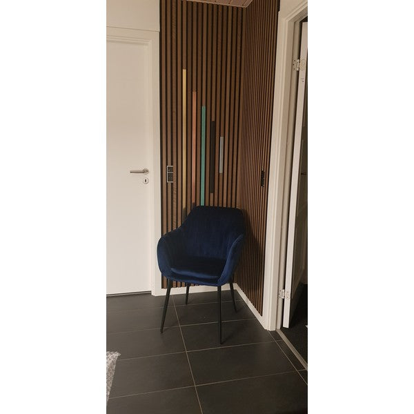 Lines til 25mm akustikpanel Sort zink 90 cm