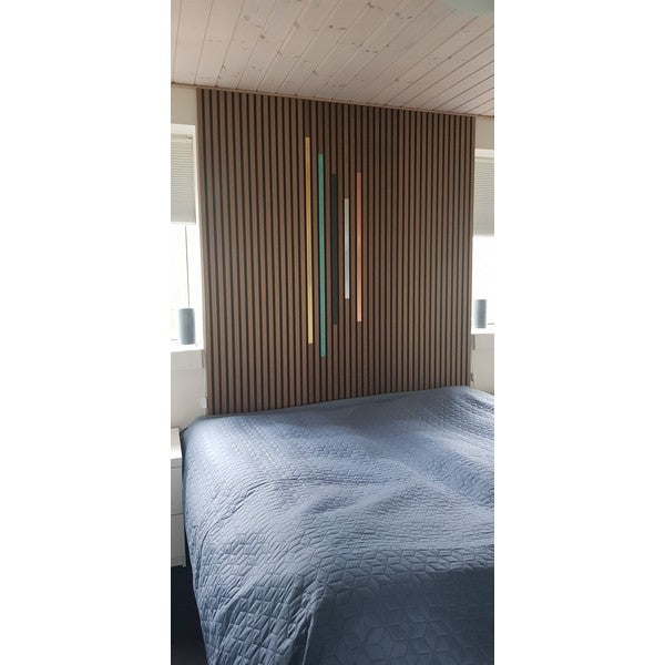 Lines til 25mm akustikpanel Forpatineret kobber 150 cm