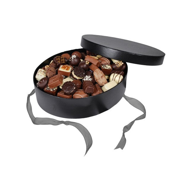 Sort hatteæske 2400 gram luksus