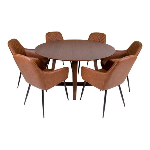 Hellerup Spisebord valnød finer Ø137x76 cm