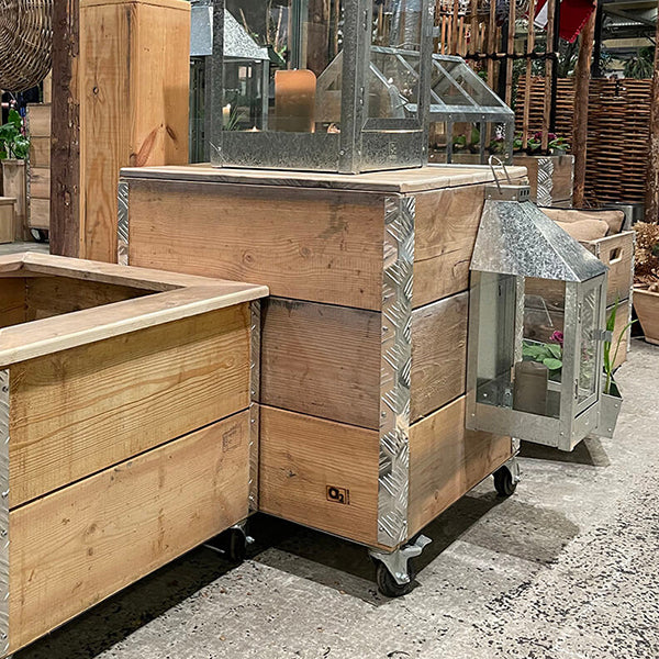 Kasse Mega Quadro 3 Lag m/hjul (smal topramme)