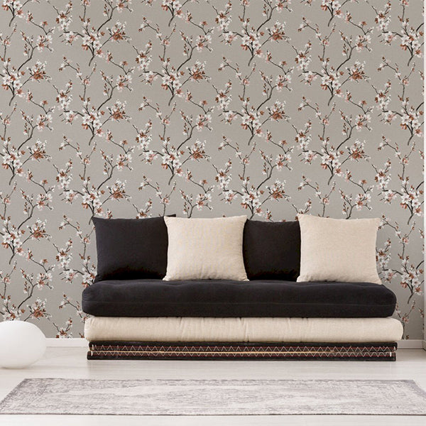 Tapet jordblomster 0,53x10,05 meter