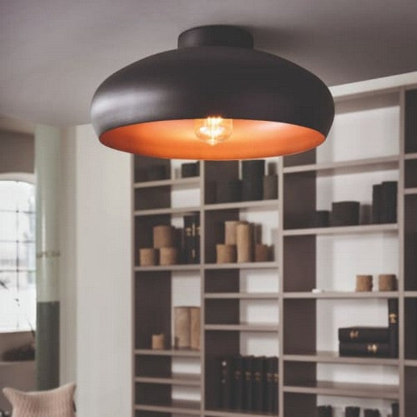 Mogano Loftlampe sort/kobber