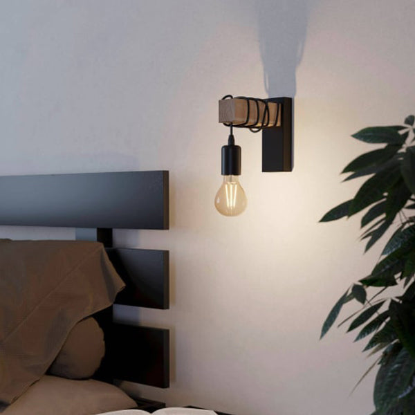 Townshend 1 væglampe sort/eg