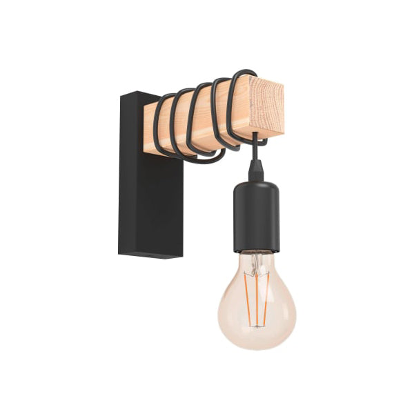 Townshend 1 væglampe sort/eg