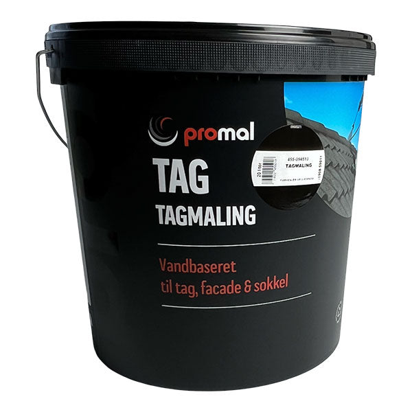 Promal tagmaling mørk brun glans 20, 20 liter