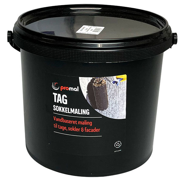 Promal tag- & sokkelmaling 2,5 liter sort