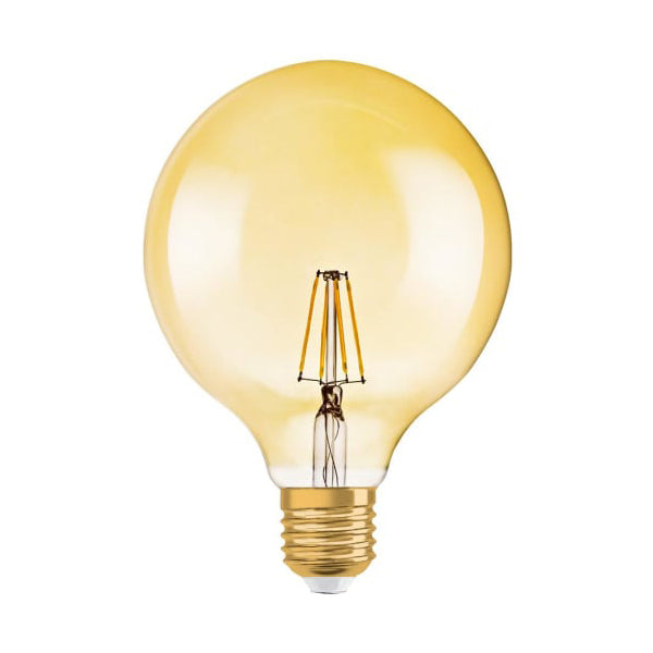 LED Globe 125 pære vintage 6,5W 825, 650 lm E27 guld dæmpbar