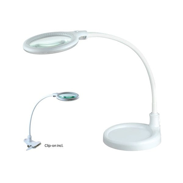 MAGNI Bordlampe m/lup hvid 8W LED small