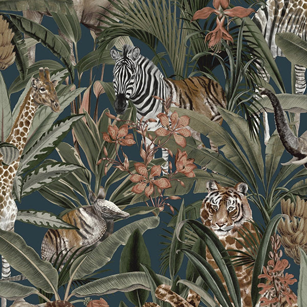 Tapet serengeti navy 0,53x10,05 meter