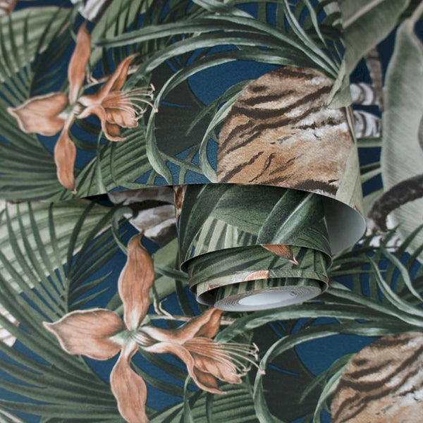 Tapet serengeti navy 0,53x10,05 meter