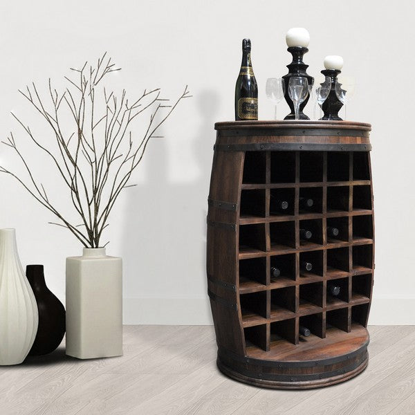 Barskab vintønde Rosey-O mørk Ø65x90 cm